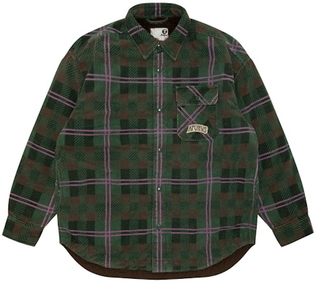 (W) 에이프 그린 체크 자켓 레터 자수. AAPJKW7699XXN Order (W) 에이프 그린 체크 자켓 레터 자수. AAPJKW7699XXN