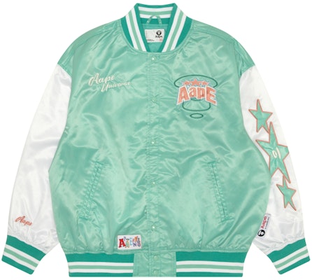 (W) 아페 루즈핏 스타 에이프 자수 자켓 민트 그린 AAPLJW7648XAM Order (W) 아페 루즈핏 스타 에이프 자수 자켓 민트 그린 AAPLJW7648XAM