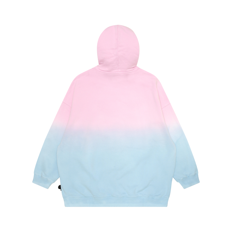 Lookbook (W) 에이프 핑크 그라데이션 후드티 카툰 그래픽 디자인. 0MXSWW3031XXL