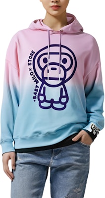 (W) 에이프 핑크 그라데이션 후드티 카툰 그래픽 디자인. 0MXSWW3031XXL Shop (W) 에이프 핑크 그라데이션 후드티 카툰 그래픽 디자인. 0MXSWW3031XXL