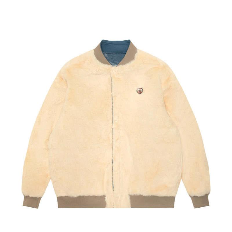 Shop (W) Aape雙面藍色外套 - 時尚保暖潮流夯品。 AAPJKW7690XAN