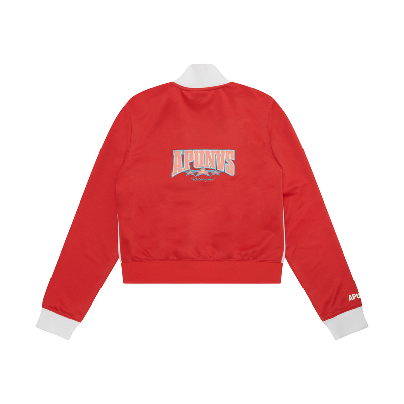 Purchase (W) 아페 스탠드 칼라 배지 롱슬리브 집업 스웻셔츠 AAPSWWB308XXM