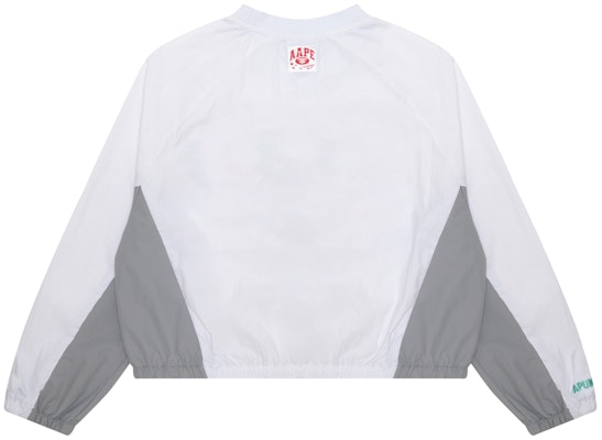 (W) AAPE 화이트 브이넥 토끼 그래픽 프린트 풀오버 스웻셔츠. AAPTPW8491XXM Lookbook (W) AAPE 화이트 브이넥 토끼 그래픽 프린트 풀오버 스웻셔츠. AAPTPW8491XXM