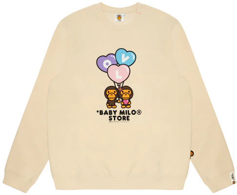 (Women) AAPE Cartoon Graphic Crewneck Pullover Sweatshirt Casual Style 0MXSWW3035XXN Buy (Women) AAPE Cartoon Graphic Crewneck Pullover Sweatshirt Casual Style 0MXSWW3035XXN