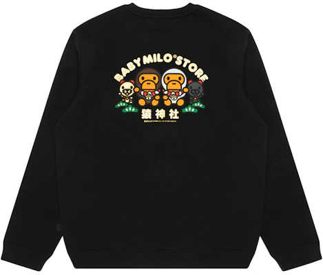 (Women) AAPE Cartoon Monkey Embroidered Casual Crewneck Sweatshirt 0MXSWW3036XXN Purchase (Women) AAPE Cartoon Monkey Embroidered Casual Crewneck Sweatshirt 0MXSWW3036XXN
