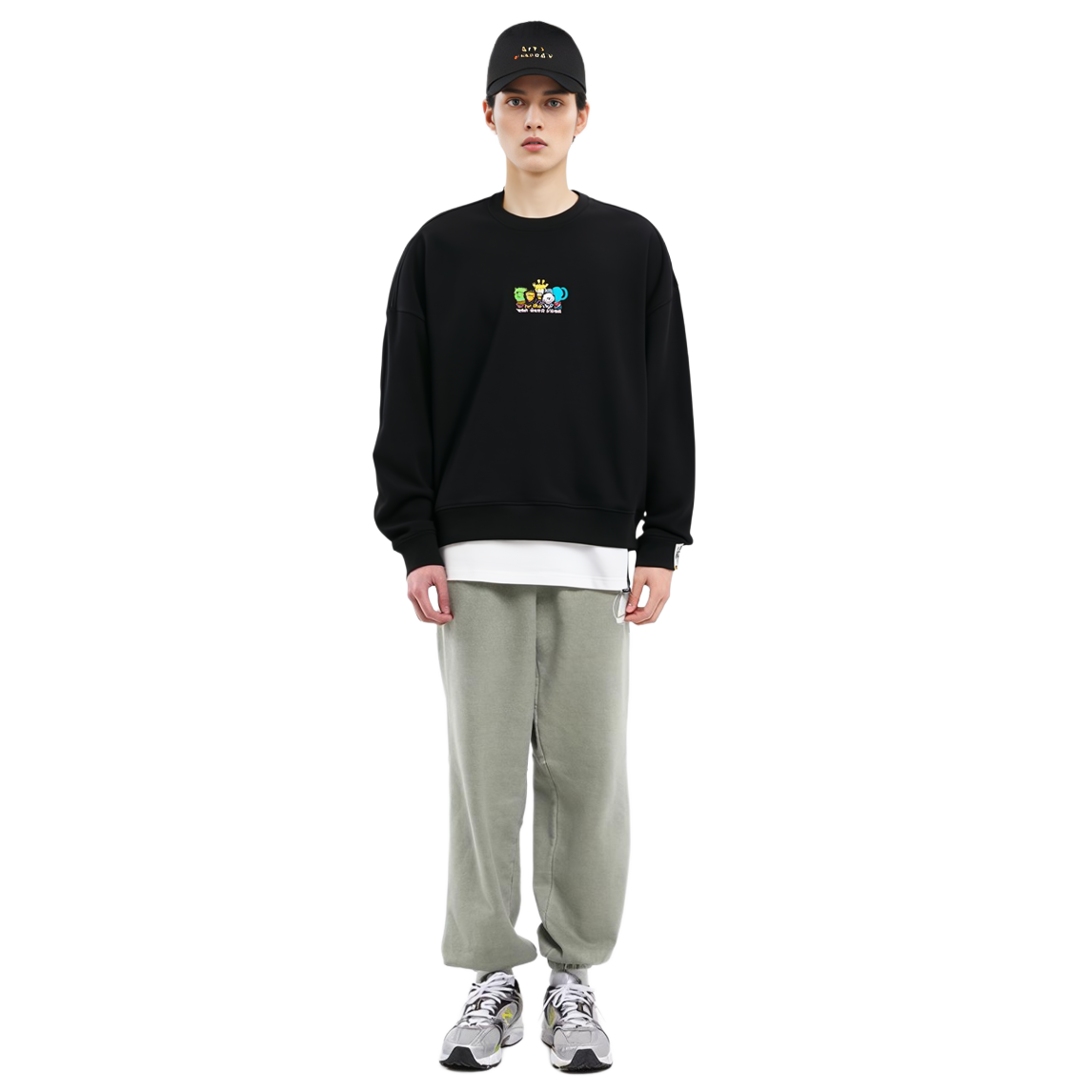 Purchase (Women) AAPE Cartoon Print Pullover Crewneck Sweatshirt 0MXSWW3029XXL