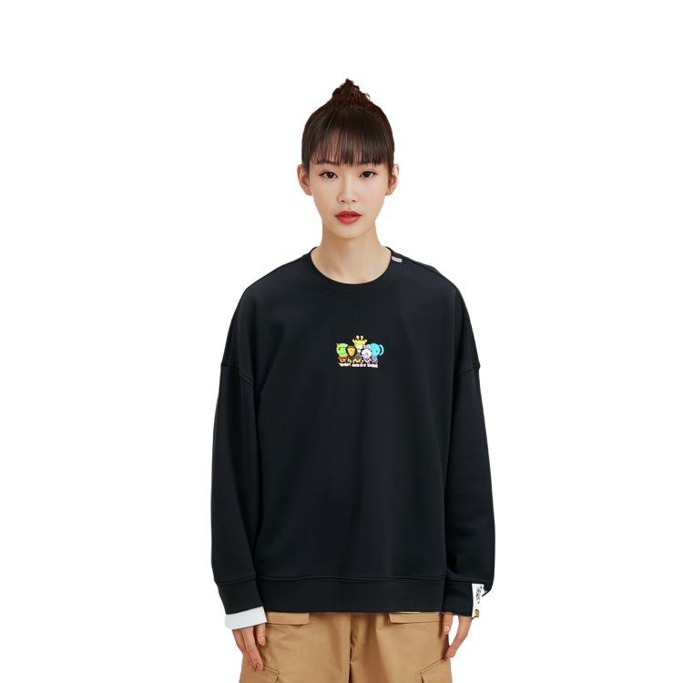 Sizing (Women) AAPE Cartoon Print Pullover Crewneck Sweatshirt 0MXSWW3029XXL