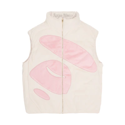 (Women) Aape FW22 Reversible Ape Graphic Long Puffer Vest. AAPDNW7562XXJ