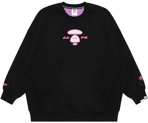 (W) Aape FW22 스타 프린트 에이프 로고 플리스 크루넥 스웻셔츠. AAPSWW3920XXJ Order (W) Aape FW22 스타 프린트 에이프 로고 플리스 크루넥 스웻셔츠. AAPSWW3920XXJ