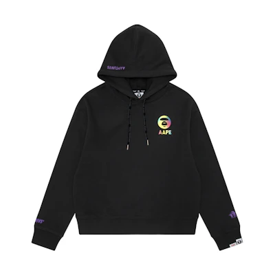 (Women) Aape FW23 Hoodie with Ape Face Graphic and Lettering. AAPSWWA338XXL