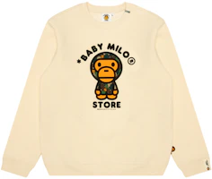 (Women) AAPE FW24 Pullover Sweatshirt with Cartoon Graphic Print 0MXSWW3034XXN (Women) AAPE FW24 Pullover Sweatshirt with Cartoon Graphic Print 0MXSWW3034XXN