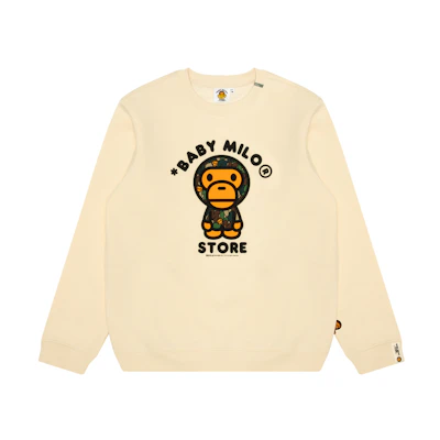 (Women) AAPE FW24 Pullover Sweatshirt with Cartoon Graphic Print 0MXSWW3034XXN