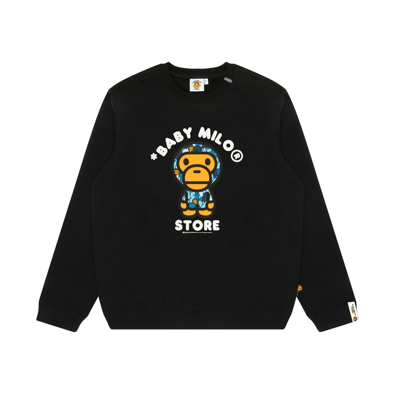 Shop (Women) AAPE FW24 Pullover Sweatshirt with Cartoon Graphic Print 0MXSWW3034XXN