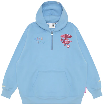 (Women) AAPE Sequin Heart Pullover Hoodie AAPSWWB399XXN Order (Women) AAPE Sequin Heart Pullover Hoodie AAPSWWB399XXN