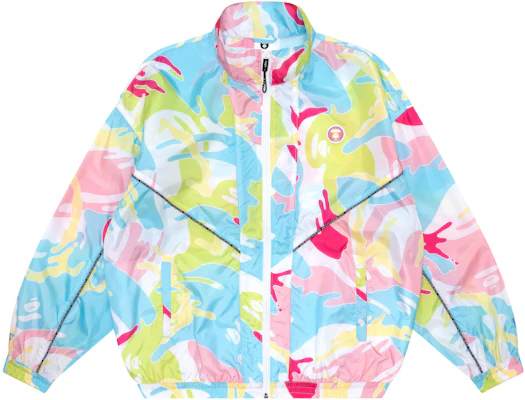 (Women) Aape SS22 Camo Zip Windbreaker with Ape Badge Design. AAPLJW7507XXI Shop (Women) Aape SS22 Camo Zip Windbreaker with Ape Badge Design. AAPLJW7507XXI