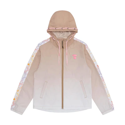 (Women) Aape SS22 Gradient Logo Print Drawstring Hoodie Jacket. AAPLJW7508XAI