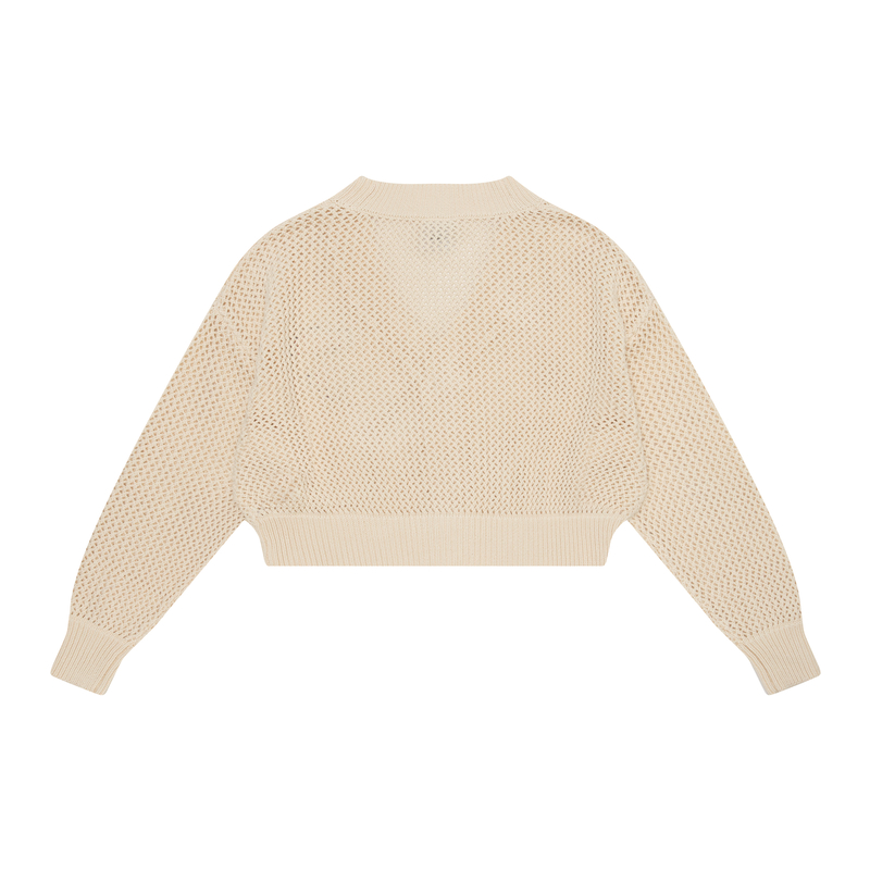 (Women) Aape SS23  Loose Fit Embroidered Knit Cardigan Beige. AAPKNW3983XXK 圖 3