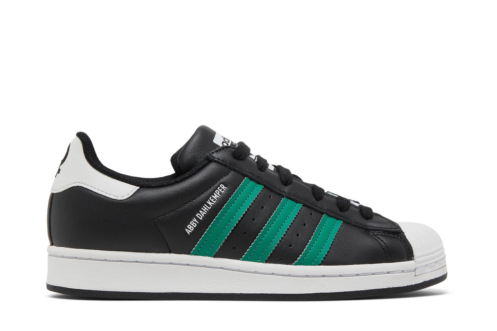 (Women) Abby Dahlkemper x adidas Superstar 'Black Green White' GV8825