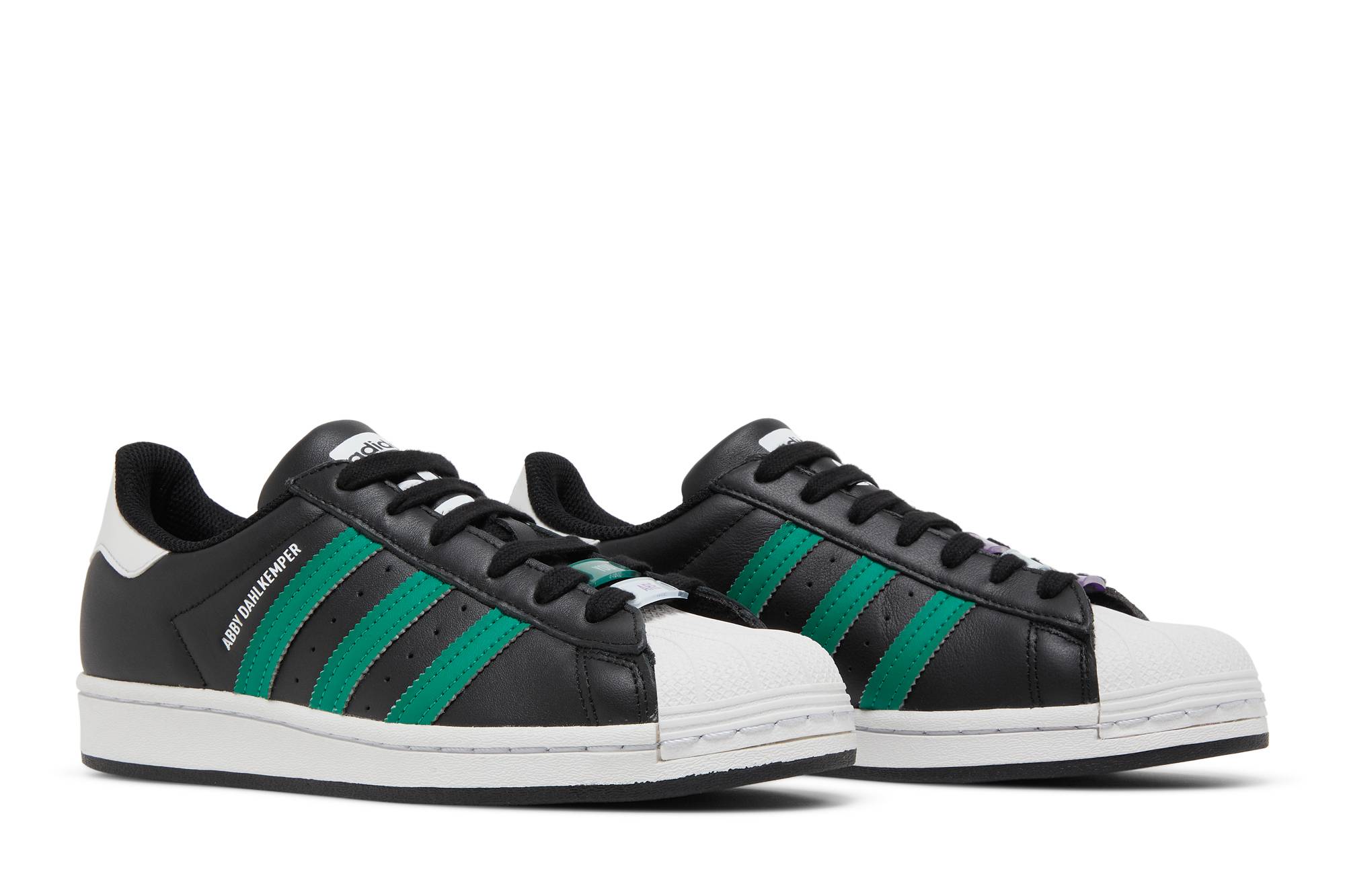 Cheap (Women) Abby Dahlkemper x adidas Superstar 'Black Green White' GV8825
