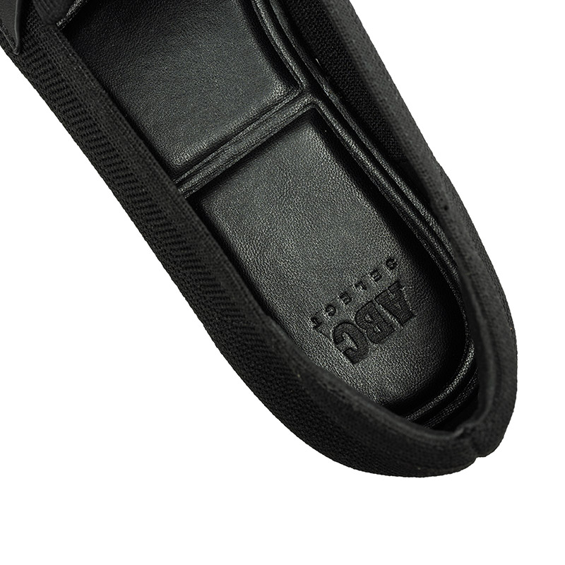 Details for (W) ABC Select 編織休閒懶人鞋 黑色 純色帆布鞋 A460302009