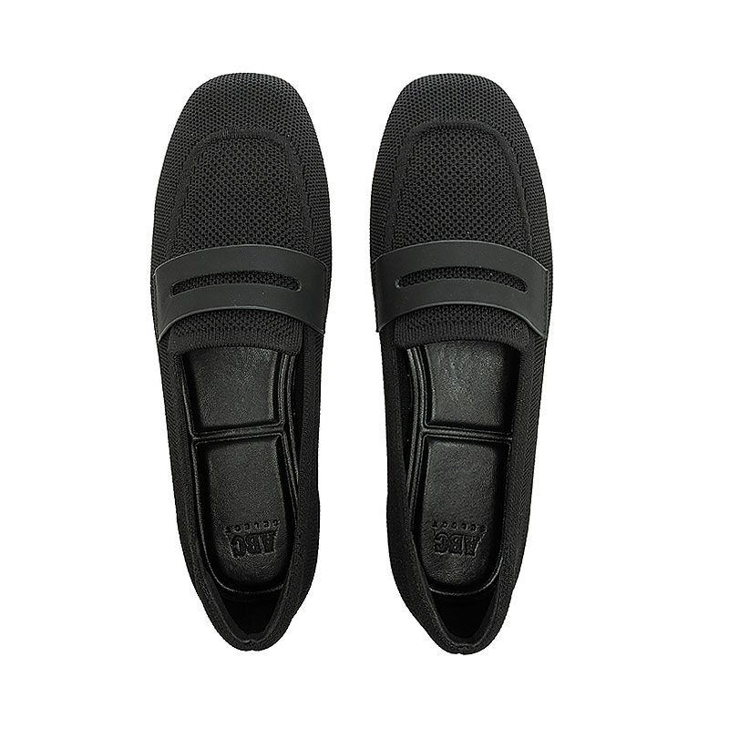 Sizing (W) ABC Select 編織休閒懶人鞋 黑色 純色帆布鞋 A460302009