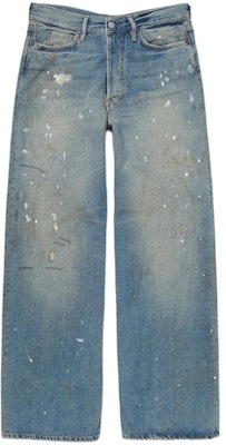 (W) 아크네 스튜디오 1981F 디스트레스 그래피티 워시드 루즈진 라이트 블루. A00427-228 Order (W) 아크네 스튜디오 1981F 디스트레스 그래피티 워시드 루즈진 라이트 블루. A00427-228