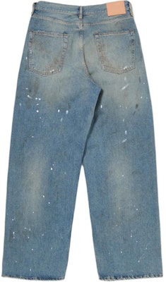 (W) 아크네 스튜디오 1981F 디스트레스 그래피티 워시드 루즈진 라이트 블루. A00427-228 Lookbook (W) 아크네 스튜디오 1981F 디스트레스 그래피티 워시드 루즈진 라이트 블루. A00427-228