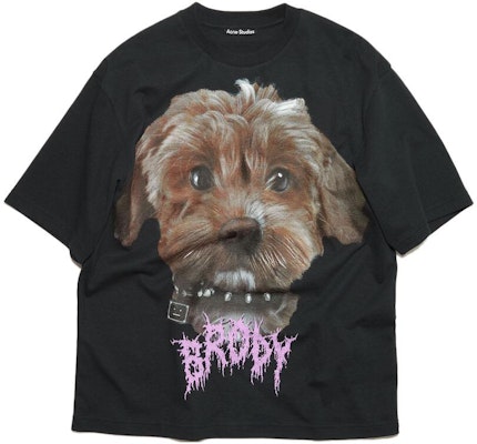 (W) 아크네 스튜디오 블랙 애니멀 프린트 그래픽 크루넥 티셔츠. CL0215-BM0 Buy (W) 아크네 스튜디오 블랙 애니멀 프린트 그래픽 크루넥 티셔츠. CL0215-BM0