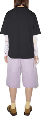 (W) 아크네 스튜디오 블랙 애니멀 프린트 그래픽 크루넥 티셔츠. CL0215-BM0 Shop (W) 아크네 스튜디오 블랙 애니멀 프린트 그래픽 크루넥 티셔츠. CL0215-BM0