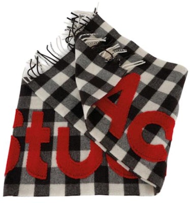 (W) Acne Studios 黑色字母浮雕羊毛围巾 CA0262DJ3 Buy (W) Acne Studios 黑色字母浮雕羊毛围巾 CA0262DJ3