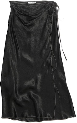 (Women) Acne Studios Black Loose Solid Color Casual Long Skirt. AF0367900 Buy (Women) Acne Studios Black Loose Solid Color Casual Long Skirt. AF0367900