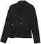 Order (W) Acne Studios Chaqueta Negra de Un Solo Botón con Bolsillo. AH0271-900