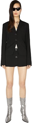 (W) Acne Studios Chaqueta Negra de Un Solo Botón con Bolsillo. AH0271-900 Lookbook (W) Acne Studios Chaqueta Negra de Un Solo Botón con Bolsillo. AH0271-900