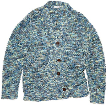 (W) Acne Studios Cárdigan Punto Azul con Botones y Escote en V. A60369-ALD Buy (W) Acne Studios Cárdigan Punto Azul con Botones y Escote en V. A60369-ALD