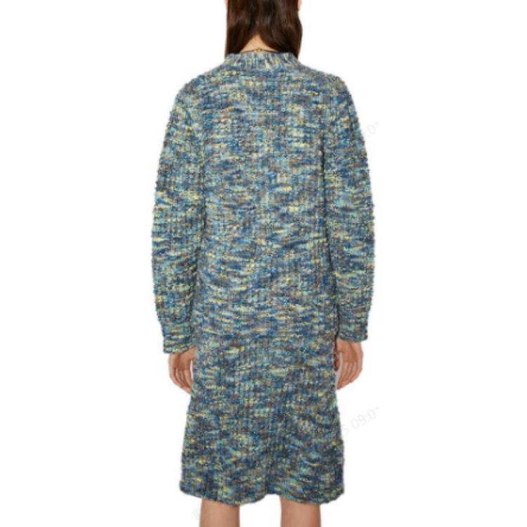 Shop (W) Acne Studios Cárdigan Punto Azul con Botones y Escote en V. A60369-ALD
