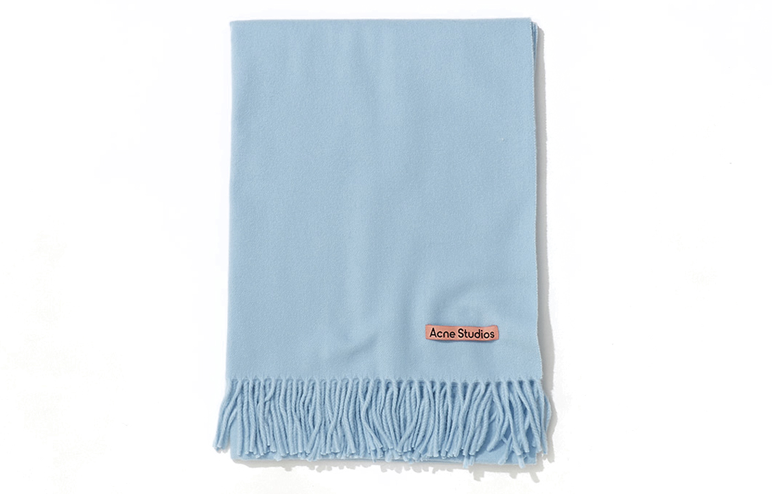 (Women) Acne Studios  Blue Minimalist Trendy Knit Scarf. CA0209-228 圖 3