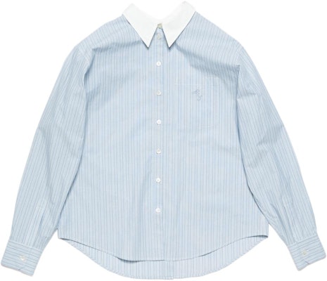 (Women) Acne Studios Blue Stripe Long Sleeve Loose Shirt. AC0663-AF2 Buy (Women) Acne Studios Blue Stripe Long Sleeve Loose Shirt. AC0663-AF2