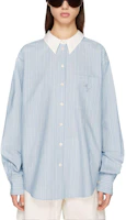 Lookbook (W) Acne Studios 蓝色条纹长袖宽松衬衫. AC0663-AF2
