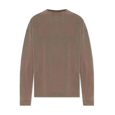 (Women) Acne Studios Brown Oversized Pullover Crewneck Sweatshirt. CL0220-ADM