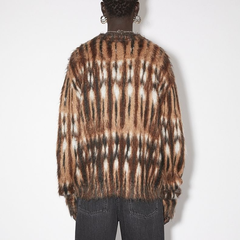 Shop (Women) Acne Studios  Brown Vintage Graphic Printed Crewneck Sweater. A60470-BKF