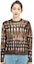 Sizing (Women) Acne Studios Brown Vintage Graphic Printed Crewneck Sweater. A60470-BKF