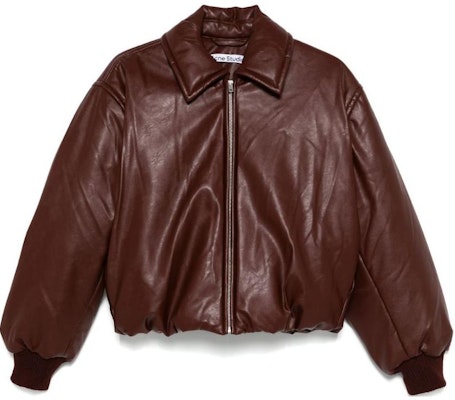 (Women) Acne Studios Burgundy Solid Zip-Up Oversized Barn Jacket A90570-BPW Buy (Women) Acne Studios Burgundy Solid Zip-Up Oversized Barn Jacket A90570-BPW