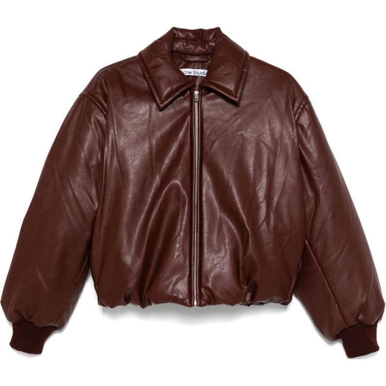 Order (W) Acne Studios 酒紅色拉鍊寬鬆風格夾克外套 A90570-BPW