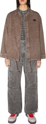 (Women) Acne Studios Button Jacket Cocoa Brown C90115-CA8 Lookbook (Women) Acne Studios Button Jacket Cocoa Brown C90115-CA8