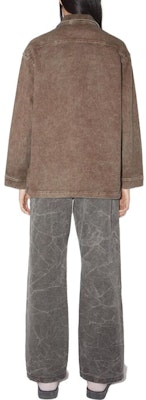 (Women) Acne Studios Button Jacket Cocoa Brown C90115-CA8 Shop (Women) Acne Studios Button Jacket Cocoa Brown C90115-CA8