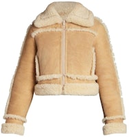 (Women) Acne Studios Contrast Zip Jacket Khaki Color. A70114-AEK (Women) Acne Studios Contrast Zip Jacket Khaki Color. A70114-AEK
