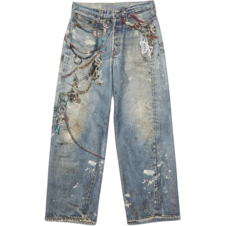 Order (W) Acne Studios 塗鴉低腰寬鬆藍色牛仔褲 Dirty Fit 款式。 AK0850-863