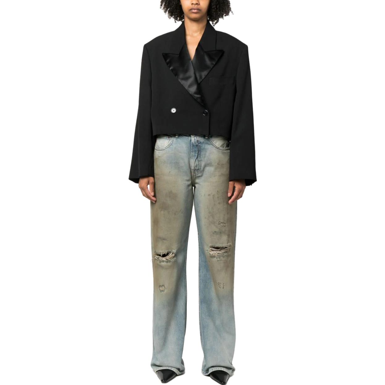 Lookbook (W) アクネ ストゥディオズ ダメージディテール コットン デニム ジーンズ A00402