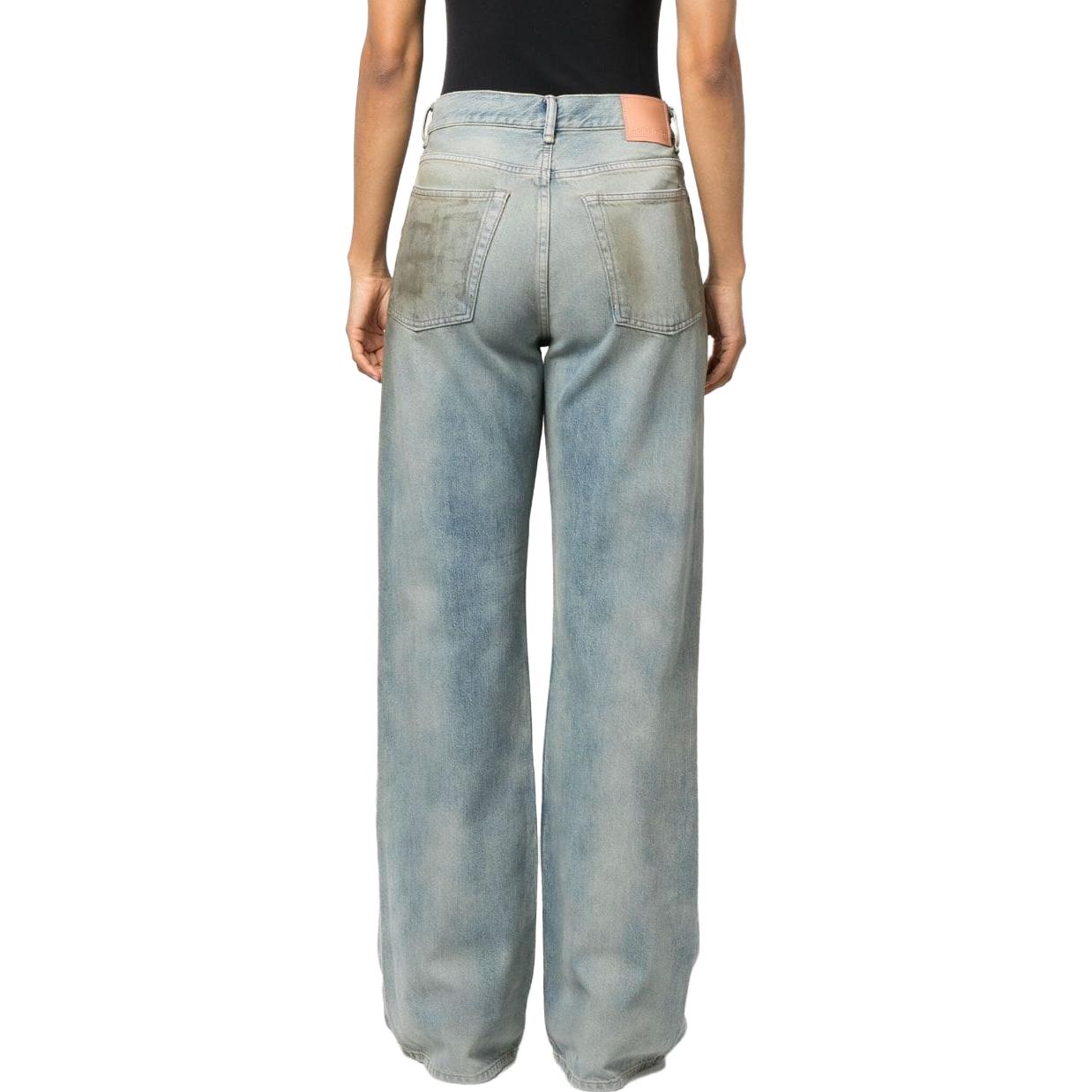 Shop (W) アクネ ストゥディオズ ダメージディテール コットン デニム ジーンズ A00402