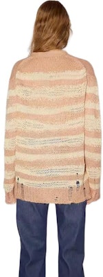 (W) Acne Studios 仿舊羊毛混紗條紋針織開襟衫 米色 A60398-DF6 Shop (W) Acne Studios 仿舊羊毛混紗條紋針織開襟衫 米色 A60398-DF6